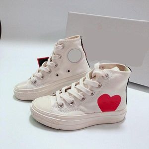 Klasyczne Chucks Casual z lat 70. Dzieci Plaga Oczy Red Heart Canvas Buty gwiazda Sneaker Chuck 70 Dzieci niemowlęta niemowlęta