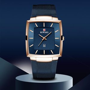 腕時計Zegarek Damski Montre Homme 2023 Mens Watches Rectangle Square Quartz Dress Wath Watch Mal Clock Gift for Men for Men