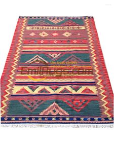 Ковры Tapete Kilim рук сплетенной ручной турецкой квадрат гостиной богемный натуральный