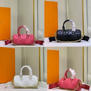 M59800 bolsa de couro bolsa de couro bolsa de moda fresca e chique Saco feminino