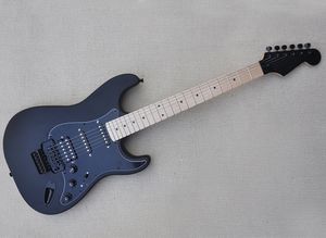 Floyd Rose Maple klavyeli mat siyah elektro gitar, istek olarak özelleştirilebilir