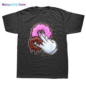 T-shirt da uomo Funny 2 In The Pink 1 In the Stink I Donut Istruzioni per il sesso Humor Jokes T Shirt Graphic Cotton Short Seve T-shirt regalo di compleanno 0228H23