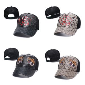 Ball Caps Designer de moda Baseball Hat para homens e mulheres Chapéu de beisebol Tiger Hat Hat Bee Snake Borderys Bone Lazer Sun Hat Hat Sports Mesh Chapéu de caminhão