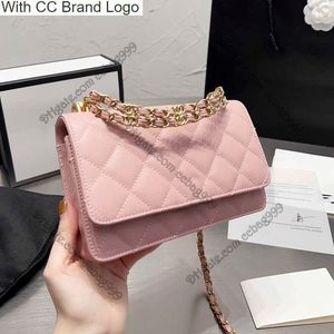 CC Brand Wallets Women 22K WOC Flap Cowhide Top Handlets Wallets Wramed Grained Caviar Designer Coin Coin Pouches Buitics Luxury Counder Brastes with chain