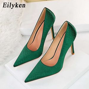 Sukienka buty eilyken rozmiar 3443 klasyczny kolor colid kobiety pompki eleganckie spiczaste palce cienkie wysokie obcasy zwięzłe striptizery sukienki damskie buty 230227