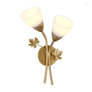 Wall Lamp Home Rose Shape Fashion Creative Mounted Design Glowing LED Light Indoor Background Decorative Lighting