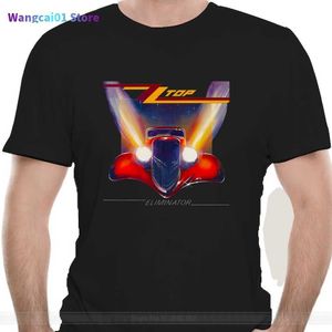 Herr t-shirts American Classics Men's ZZ Top Eliminator Tops tee t shirt svart klassiskt rockband tee t-shirt populärt 0301H23