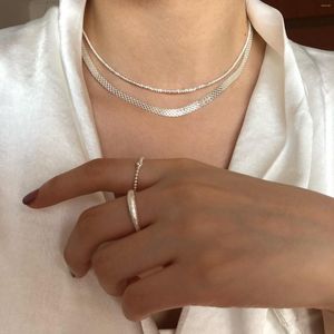 Choker Arrived Silver Plated Sparkling Braided Necklace For Women Men Birthday Party Gift Fashion Jewelry