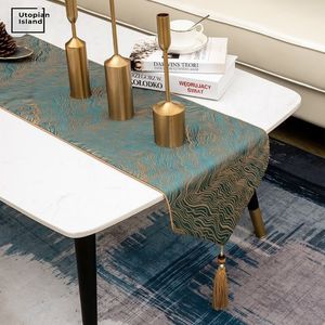 Table Runner GoldenS Modern Satin Track on the Nordic Elegant for Wedding Decoration 230227