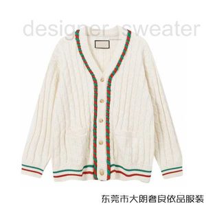 Мужские футболки Дизайнер Правильная версия Autumn и Winter Classic Red Green Fried Togh Twists Fashion Casual Cardigan Sweater для мужчин 77UB