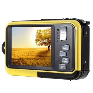 Fotocamere digitali subacquee Doppio schermo Full HD 2 7K 48MP Display LCD Selfie 16X Videoregistratore impermeabile 230227