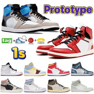 High Prototype 1 1s Basketball Shoes LX Chicago UNC powder blue Reverse wolf grey sail Mens sneakers mid milan Pale Ivory cactus j242o