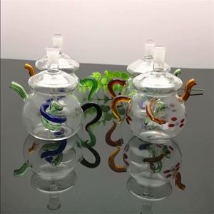 Rökningstillbehör Nya Europa och Americaglass Pipe Bubbler Rökning Pipe Water Glass Bong Classic tekanna, glasvattenflaska