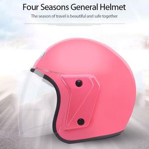 Motorcykelhjälmar 1st Electric Helmet Dual Single Lens Visors Moto Bicycle Men Women Summer Scooter Casco