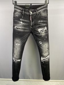 Męskie dżinsy Top Włochy Mężczyźni Slim Fit Multi-Porthed Dżinans Jean Moto Biker Cargo Długie spodnie Modna styl dżinsów w stylu vintage w stylu