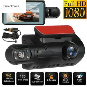 Araç Sürüş Video Kaydedici Ön ve Arka Kamera Çift Lens Geniş ANIO DVR Araç Ters Sürüş Park Arabası DVR