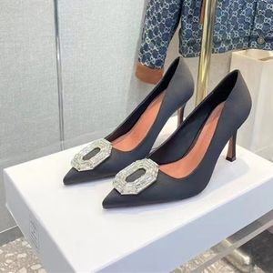 Amin Amuaddi Новая обувь для женщин подлинная кожаная супер-высокая тонкая каблука