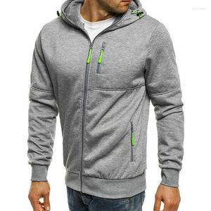 Erkek Hoodies Kış İnce Hoodie Sıcak Kapüşonlu Sweatshirt Ceket Ceket Serin fermuar dışarısı