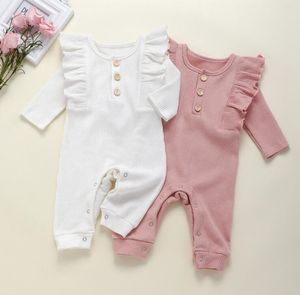 Baby Boys Girls jumpsuits and rompers Spring And Autumn Children Pit Strip Cotton Long Sleeve Clothes