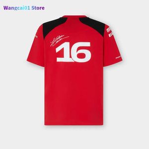 Camisetas masculinas 2023 F1 Terno de equipe T-shirt Primavera Novo pescoço da tripulação de alta qualidade de alta qualidade Roupas de pescoço 0228h23