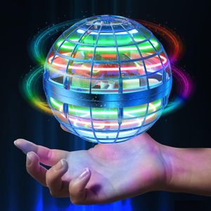 マジックボールフライングボールおもちゃホバーORB 2022コントローラーミニドローンRGBライトスピナー360回転スピニングUFOセーフ