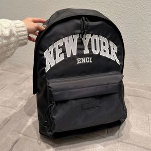 Mochila de nylon masculina, mochila de viagem luxuosa com letras grandes, nova york, moda demin, mochila escolar para homens, designer ao ar livre, bolsa de ombro b paris-24