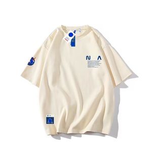 Camiseta de luxo masculina shomer shirts shirts curto verão moda casual com letra de marca de alta qualidade designers t-shirt xs-xxxxxl