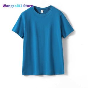 Camisetas masculinas mrmt 2022 camiseta de novo masculino 180g gsm algodão para mA color sólida rount men t-shirt curto seve bottoming man camiseta 0228h23