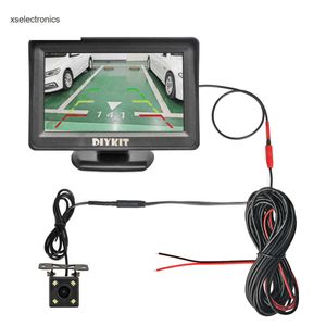 Update DIYKIT 4.3Inch Car Mirror Monitor Vehicle Rear View Reverse Backup Car LED Camera Video Parking System Easy Installation Car DVR