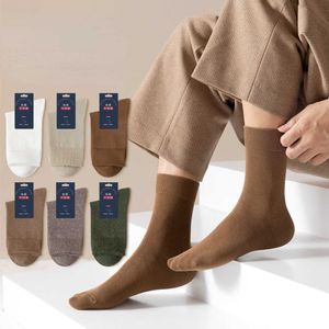 Men's Socks Sports Male Sock Winter Socks for Men Cotton Spring and Autumn Gift Solid Color Man Funny Long White Men's Short Cycling Z0227