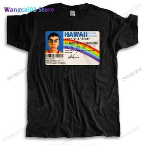 Męskie koszulki Man Summer Crew Neck T-shirt moda bawełna T koszule McLovin ID karta superbad menów bawełna hawall marka koszulka homme tops 0301h23