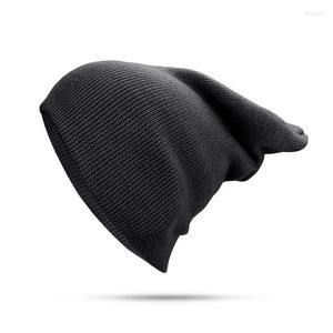 Cykelmössor Autumn Winter Women's Hat 2023 Simple Soft Beanie Thin Sticked Hats Outdoor Warm Cold Proof Fashion Skull Cap