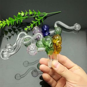Smoking Accessories New Coloured Skull Football Glass Boiler Great Pyrex Glass Oil Burner Pipe Thick oil rigs glass water pipe