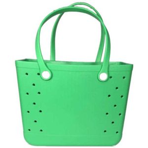 Borse da spiaggia Borsa a spalla Tote Borsa in silicone EVA Maniglia a catena No Crossbody Messenge Borse a mano da donna 2021 0228