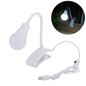 Bordslampor Super Bright LED Desk Clip Lamp USB uppladdningsbar Läsning Student 360 graders Bendable Light 2023 Märke