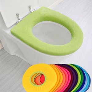 Toilet Seat Covers 1PC Bathroom Warmer Carpet Cover Soft Comfortable Baby Potty Overcoat Washable Colorful