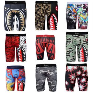 Hot Item Designer Boxer Shorts Mens Short Beach Pants Brand Sports Underpants Tight Breathable Polyester Printed Underwear With Bags