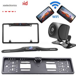 ATUALIZAÇÃO AHD 1080P Câmera traseira do carro sem fio Wi-Fi de 170 graus revertendo o painel HD HD Vision Mini Parking IPhone Android 12V-24 Car