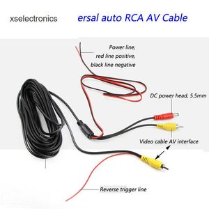 AV 케이블 업데이트 범용 자동 RCA AV 케이블 와이어 하네스 카메라 카메라 주차 6 비디오 확장 케이블 통합 라인 비디오 자동차 DVR