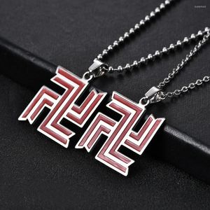 Hänghalsband som säljer anime Tokyo Revengers halsband pärlor länk kedja legering nyckelchain charmiga cosplay smycken för män grossist