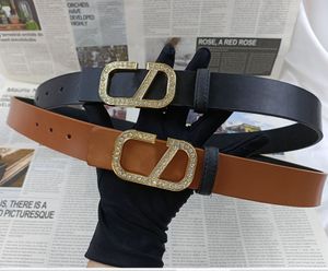 Luxury Leather belts for women designer Letter Fashion woman Waist Belt with Box Diamond Buckle width 3.5cm Various Colors 2023