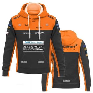 2023 F1 McLaren Hoodie Formula One Team Racing Car 3D Print Gulf Men Women Fashion Zipper Sweatshirt Children Spring Jacket Coat