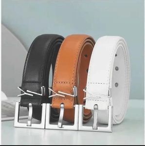 Bälte för kvinnor äkta läder 3 cm bredd högkvalitativ män designer bälten s spänne cnosme womens midjeband cintura ceintures 6 färg 10 s s s