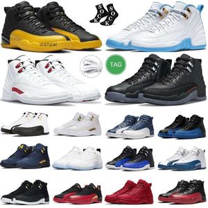 2024 12s Herren-Basketballschuhe Jumpman 12 Herren-Trainer Black Taxi Flu Game Hyper Royal Royalty Taxi Nylon Michigan Gym Red Sport-Sneaker