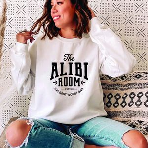 Moletons femininos moletons molhos sem vergonhas do programa de TV da sala do álibi UNISSISEX Crewneck Women Casual Streetwear Top 230227