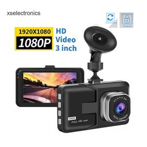 Uppdatera bilkamera 1080p 3 Cal Driving Video Car Car DVR Loop Recorder för fram- och bakre nattvision G-sensor tillbehör bil DVR