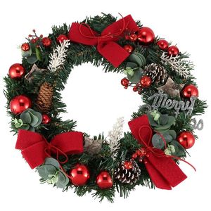 Decorative Flowers & Wreaths Christmas Decoration Wreath PVC Pine Cone Window Pendant