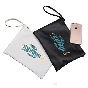 Cosmetic Bags Women Purse Leather Handbag Cactus Print Designer Bag Day Clutch Messenger Ladies Drop Delivery Health Beauty Makeup Dhcgt