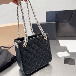 Torba designerska Urocza torebka na ramię Crossbody Torebka damska Krata Torba z grubej bawełny Modny portfel Torebki z łańcuszkami Torby markowe Luksusowa torebka plecak