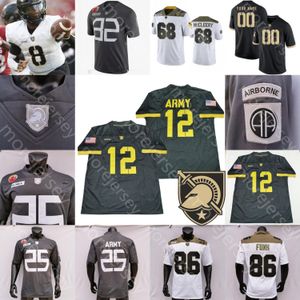 NEW Football Jerseys Custom Army Black Knights Football Jersey NCAA College Sandon McCoy Jabari Laws Cole Christiansen Darnell Woolfolk Nachtigal Brinson Walker